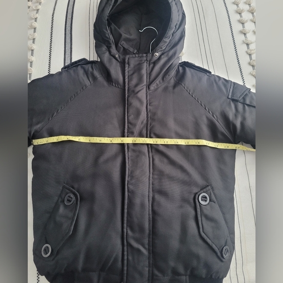 Urban Behaviour Winter Bomber Puffer Black Jacket S: Medium - Picture 8 of 10